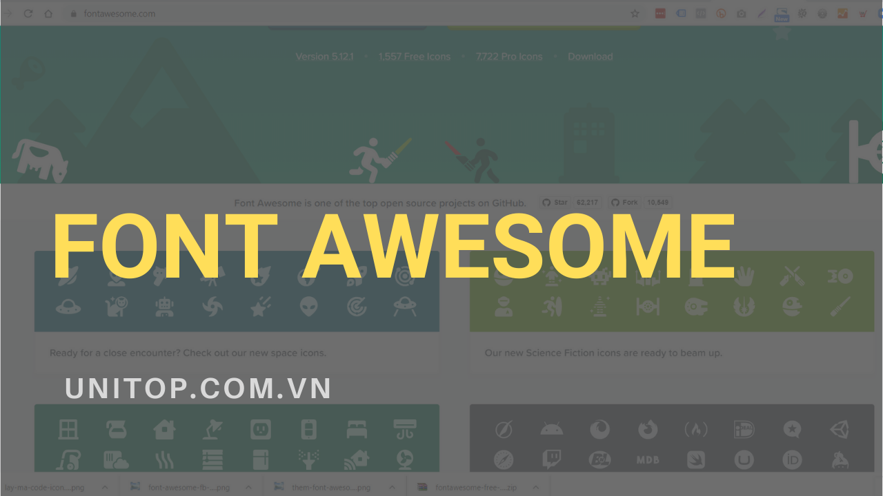 Thư viện icon fonts Font Awesome sẽ là sự lựa chọn tuyệt vời để tăng tính thẩm mỹ cho trang web của bạn. Với hơn 7,000 biểu tượng phong phú và nhiều tính năng mạnh mẽ, Font Awesome sẽ giúp cho trang web của bạn trông độc đáo và chuyên nghiệp hơn!