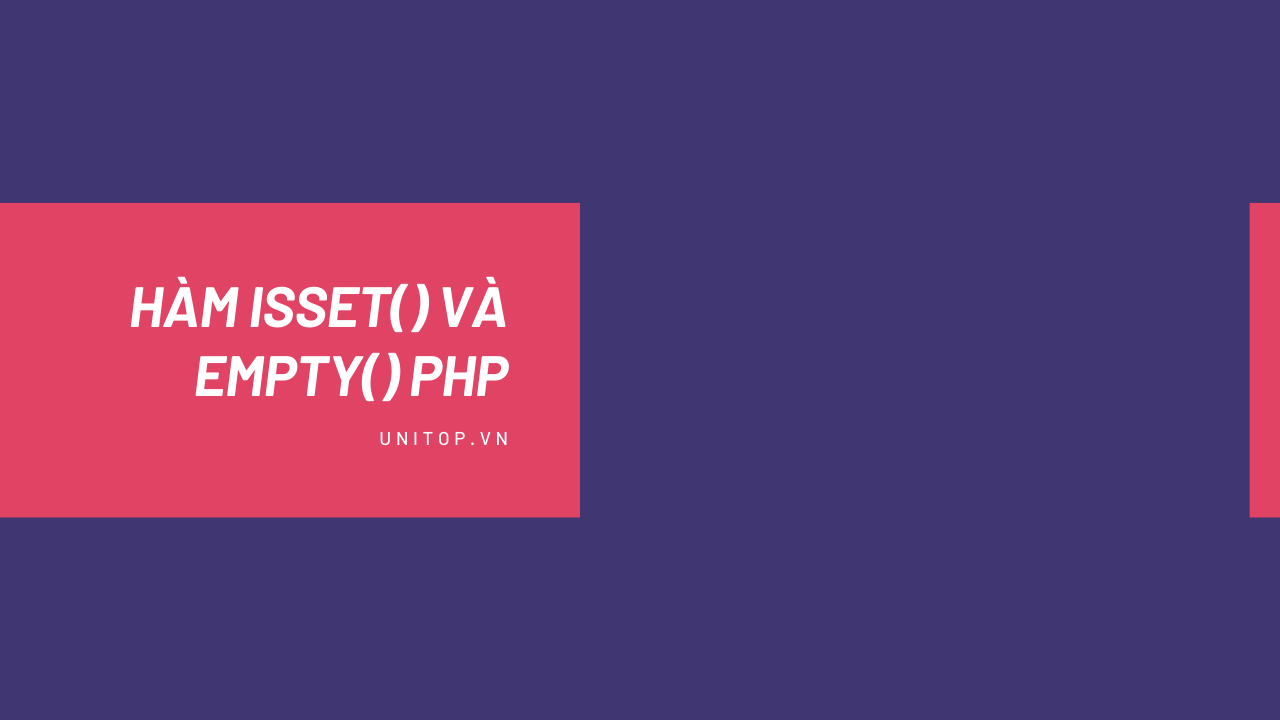 empty or isset php